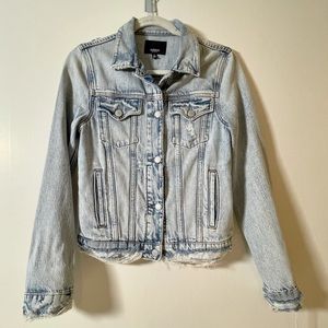 ❌SOLD❌ Hudson Jeans Light Blue Denim Trucker Jacket (Distressed)
